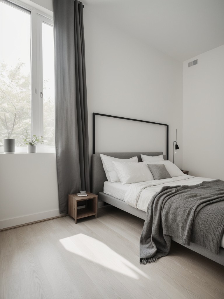 minimalist-bedroom-ideas-clutter-free-space-monochromatic-color-scheme-simple-sleek-furniture-serene-peaceful-atmosphere