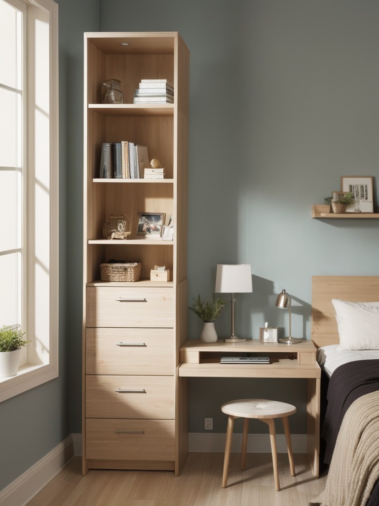 space-saving-bedroom-ideas-small-spaces-utilizing-multi-functional-furniture-wall-mounted-storage-clever-organization-solutions