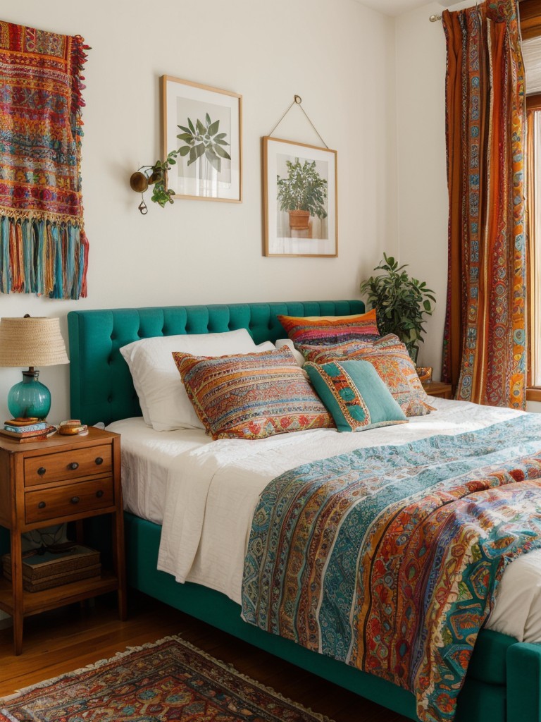 bohemian-bedroom-ideas-eclectic-mix-patterns-vibrant-colors-unique-decor-items-free-spirited-vibe