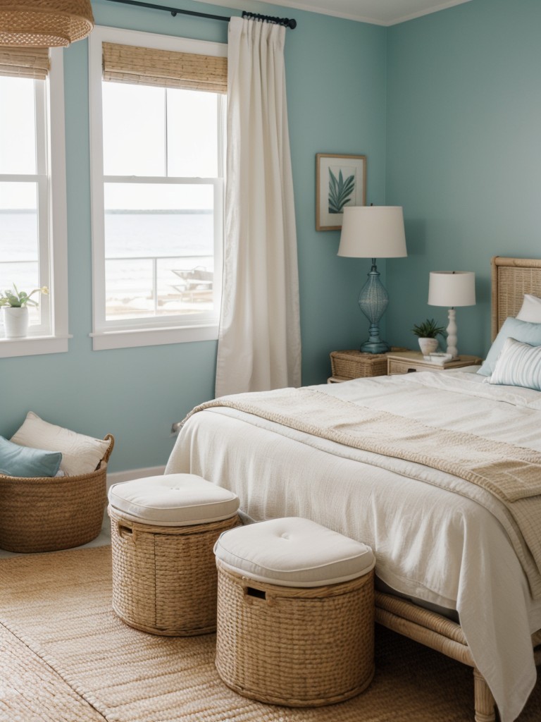 coastal-bedroom-ideas-that-bring-beachy-vibes-indoors-using-light-colors-nautical-decor-natural-textures-like-rattan