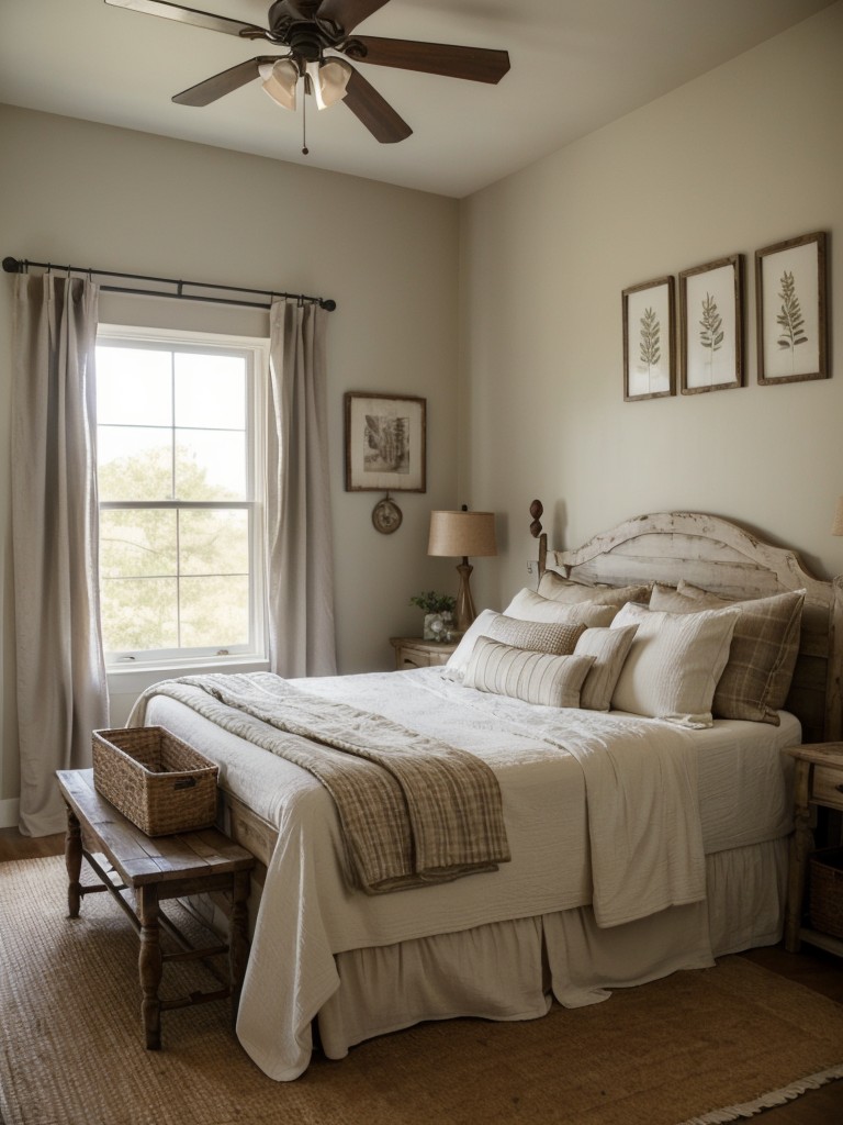 farmhouse-bedroom-ideas-vintage-inspired-decor-neutral-color-scheme-rustic-accents-evoking-cozy-charming-atmosphere