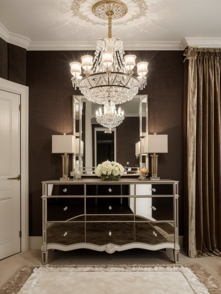 glamorous-bedroom-ideas-luxurious-velvet-textures-mirrored-surfaces-crystal-chandeliers-touch-elegance