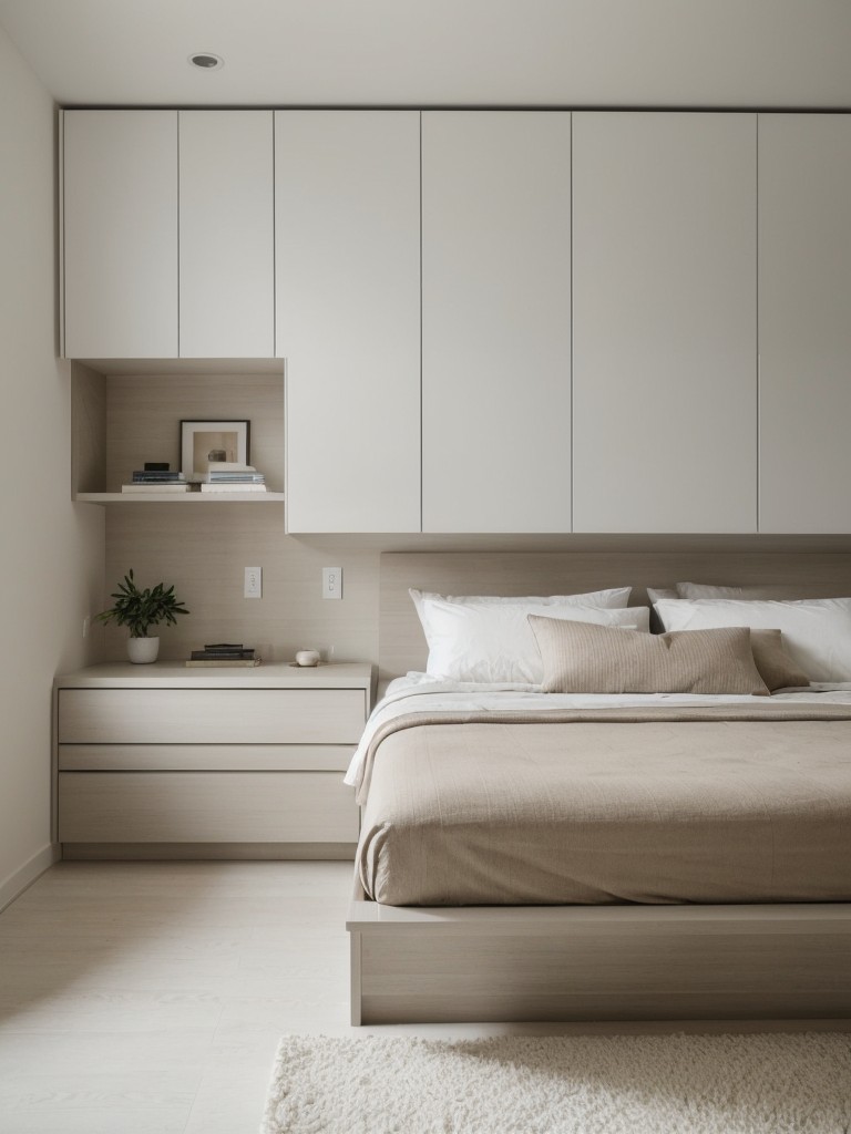 minimalist-bedroom-ideas-neutral-color-palette-sleek-furniture-plenty-hidden-storage-options-clutter-free-space