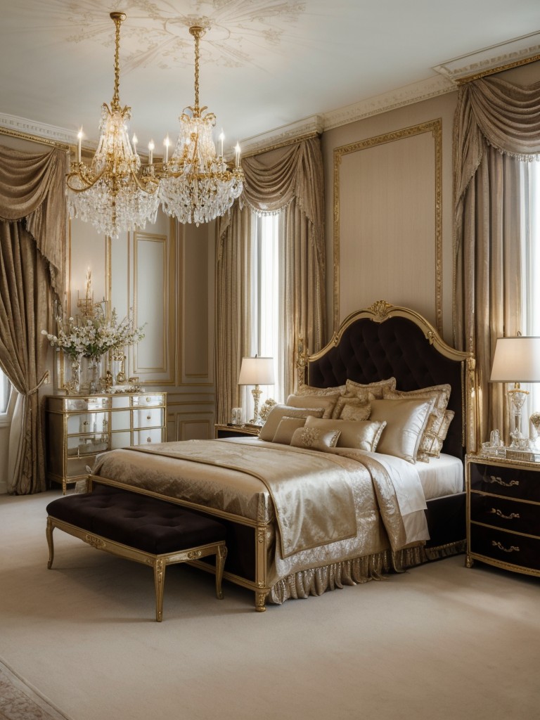 glamorous-bedroom-ideas-luxurious-fabrics-elegant-chandeliers-metallic-accents-touch-opulence-sophistication