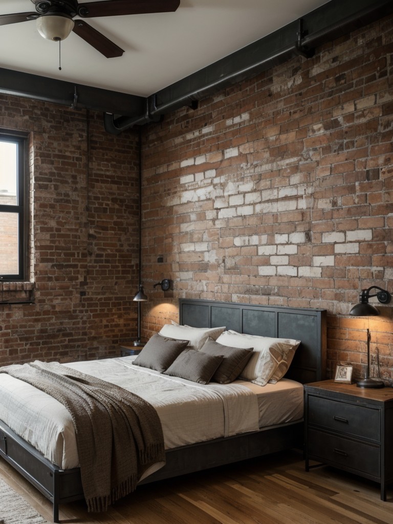 industrial-bedroom-ideas-exposed-brick-walls-metal-accents-mix-rugged-textures-edgy-urban-aesthetic