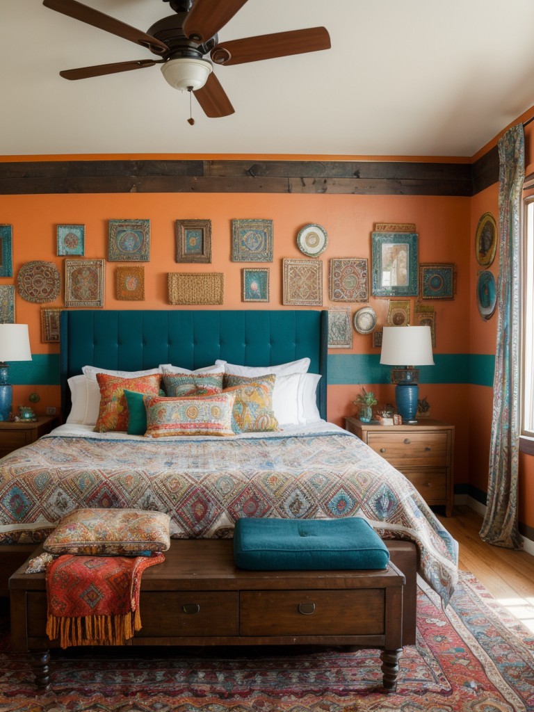 bohemian-inspired-bedroom-decor-featuring-eclectic-patterns-vibrant-colors