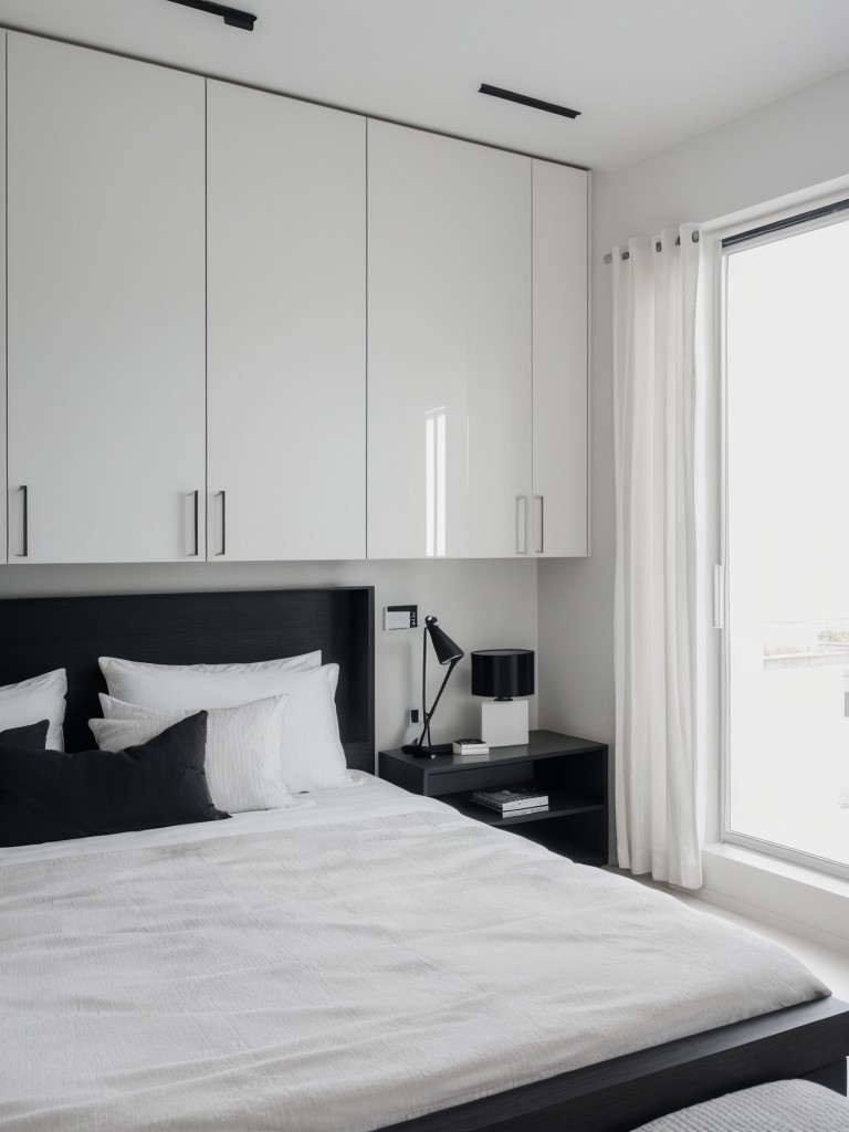 minimalist-bedroom-ideas-monochrome-color-scheme-sleek-furniture-incorporating-hidden-storage-solutions-simple-decorative-accessories-clutter-free-spa