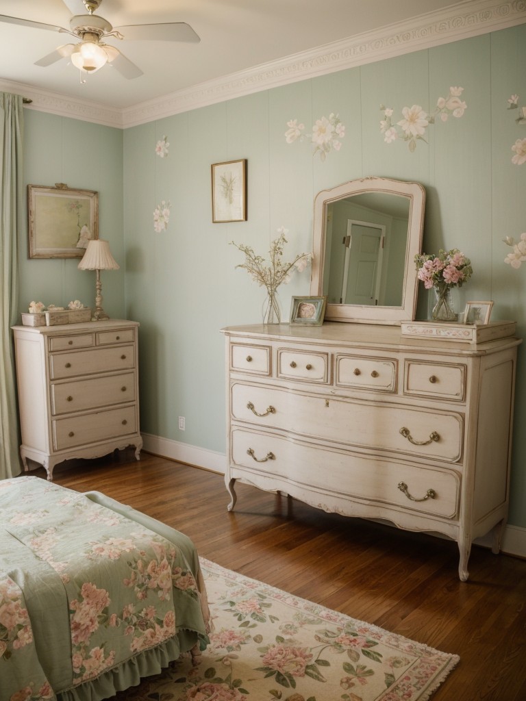 vintage-bedroom-ideas-antique-furniture-floral-patterns-soft-pastel-colors-evoking-sense-nostalgia-charm-reminiscent-bygone-era