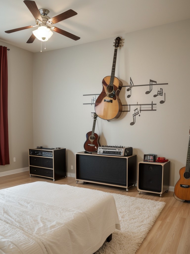 create-music-themed-bedroom-teen-who-loves-playing-instruments-wall-decals-musical-instruments-displayed-decor-designated-area-practice