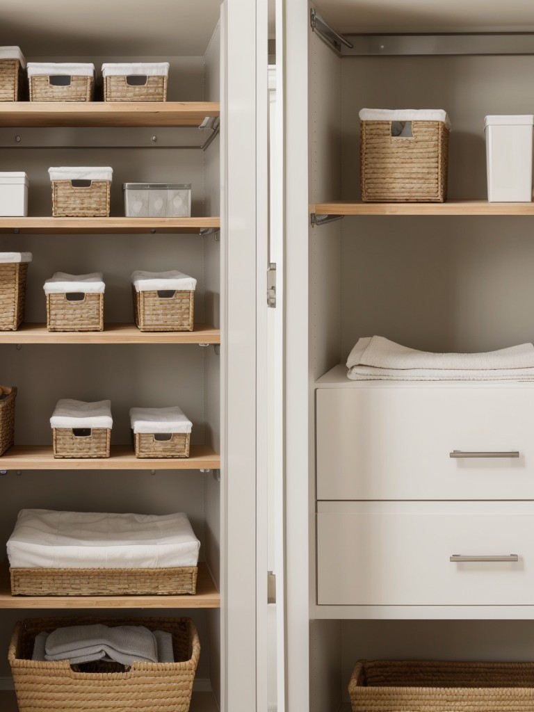 utilize-space-above-your-closet-adding-shelves-hanging-organizers-additional-storage