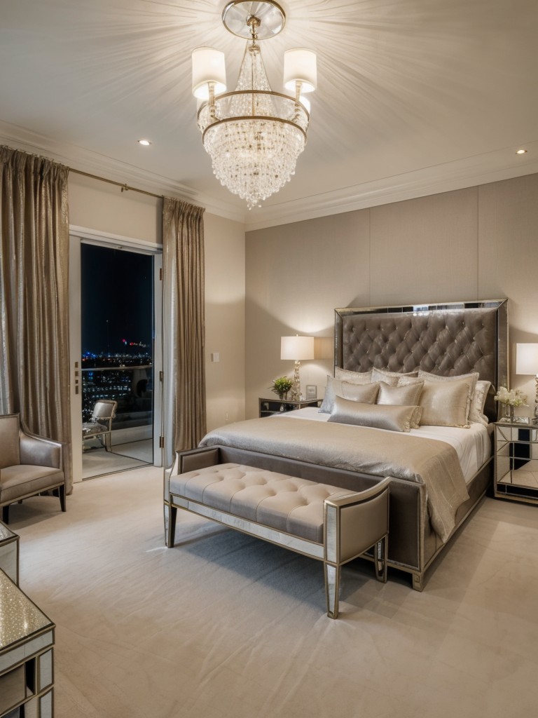 glamorous-hollywood-inspired-bedroom-ideas-luxurious-fabrics-statement-lighting-mirrored-furniture-touch-elegance