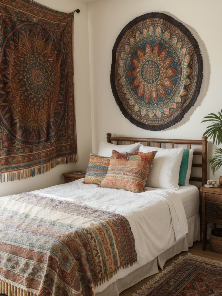 bohemian-bedroom-ideas-colorful-tapestries-eclectic-furniture-mix-patterns-relaxed-free-spirited-vibe