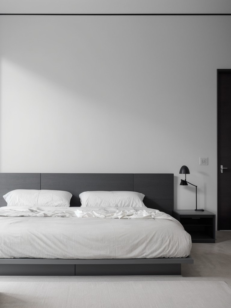 minimalist-bedroom-ideas-monochromatic-color-scheme-sleek-furniture-clutter-free-surfaces-clean-calming-atmosphere