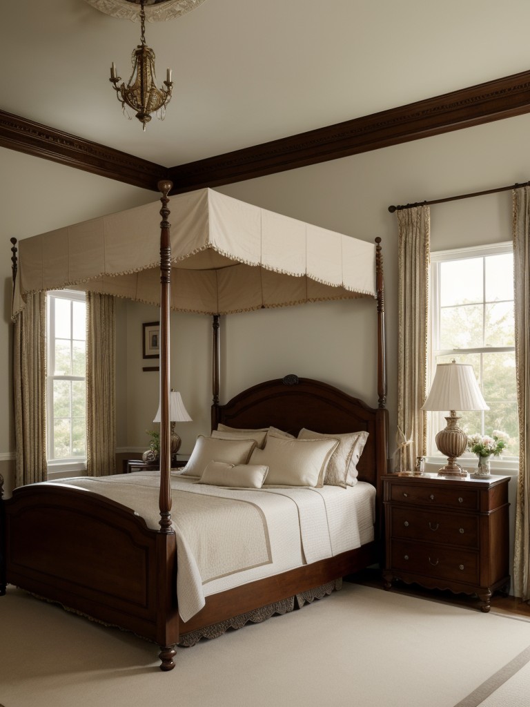 traditional-bedroom-ideas-classic-furniture-timeless-decor-sophisticated-ambiance-featuring-canopy-beds-antique-accents-elegant-drapery