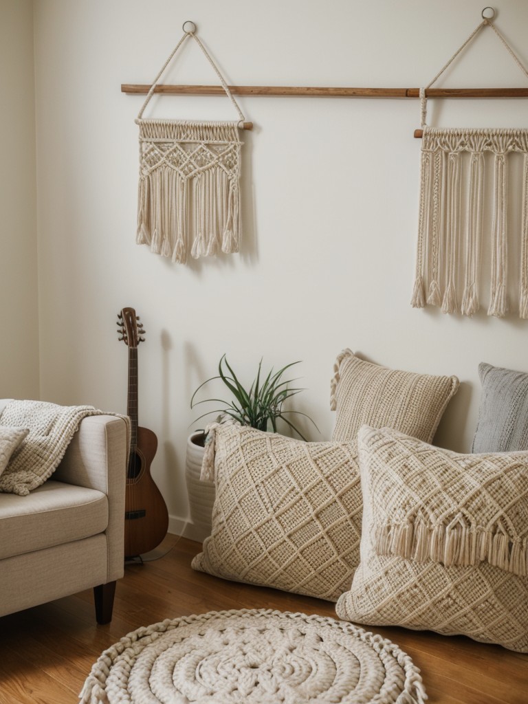 incorporating-macrame-wall-hangings-floor-pillows-cozy-laid-back-atmosphere