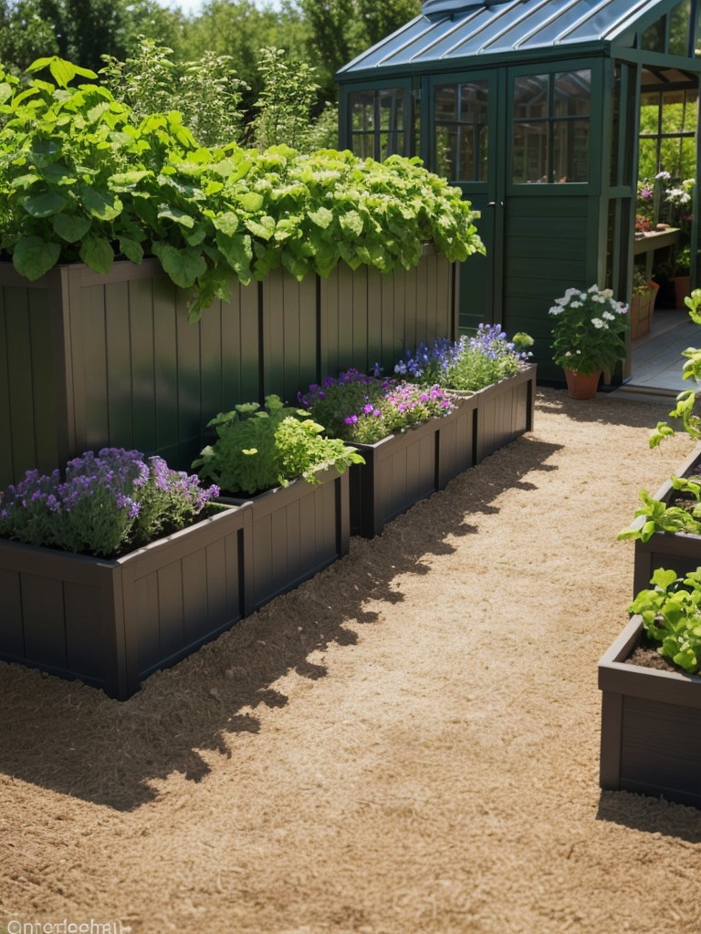 backyard-garden-ideas-avid-gardeners-raised-flower-beds-vegetable-garden-greenhouse-shed-storage-don-t-forget-to-create-designated-paths-seating-areas