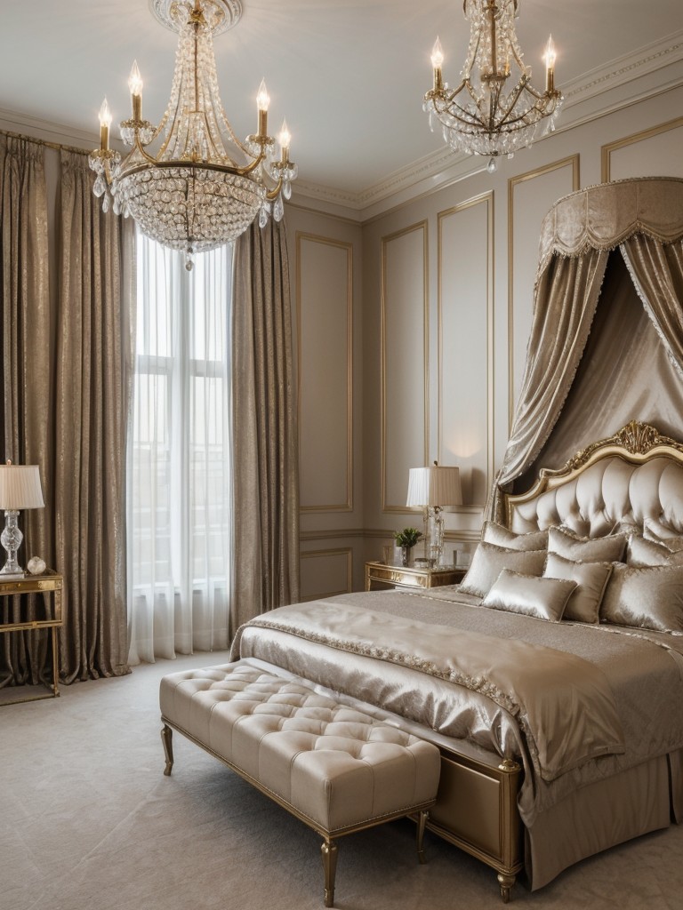 glamorous-bedroom-ideas-luxurious-fabrics-crystal-chandeliers-metallic-accents-touch-elegance
