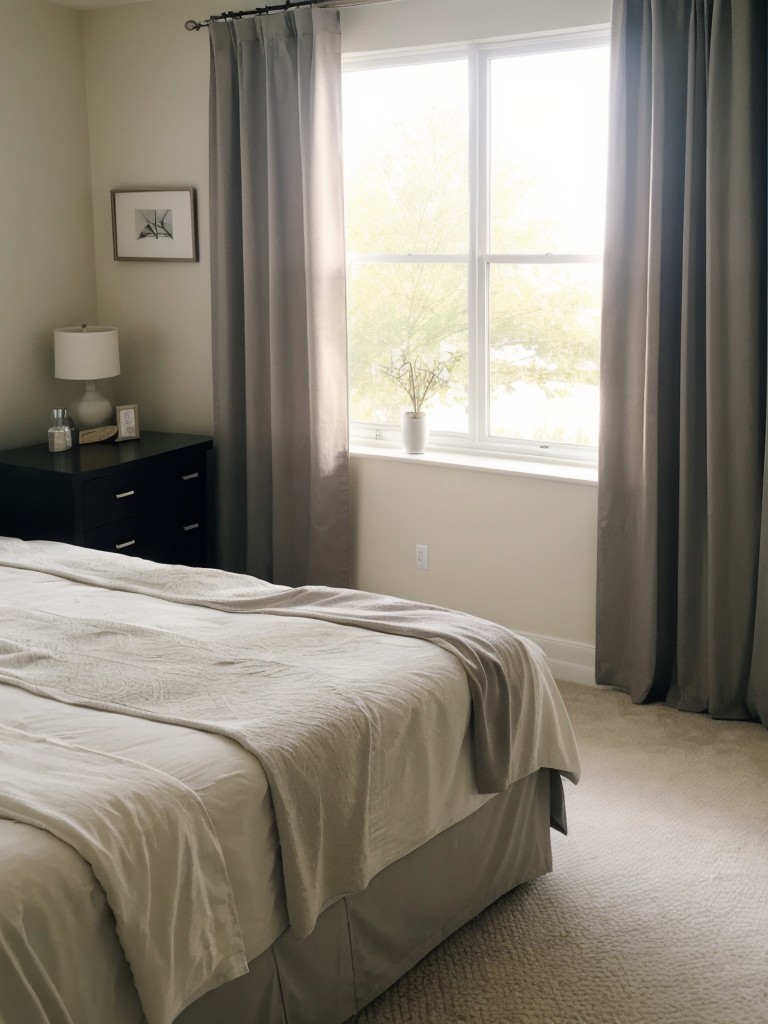 create-serene-relaxing-atmosphere-bedroom-using-soft-lighting-blackout-curtains-calming-essential-oils