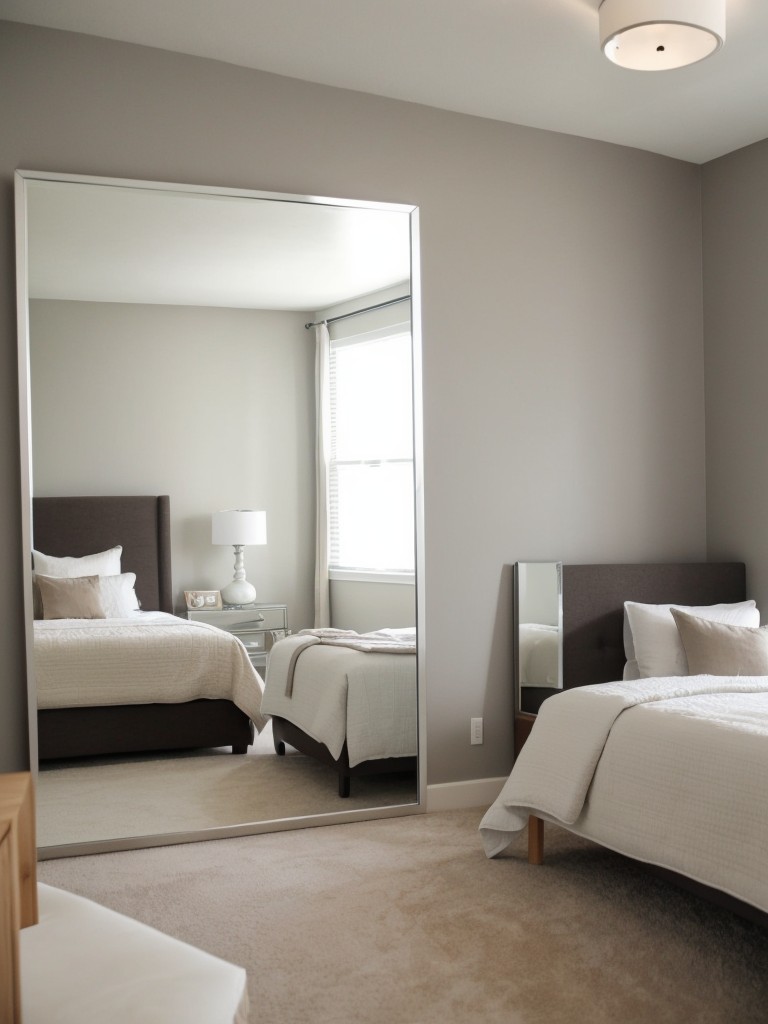 make-small-bedroom-feel-more-spacious-utilizing-mirrors-strategically-to-reflect-light-create-illusion-larger-room