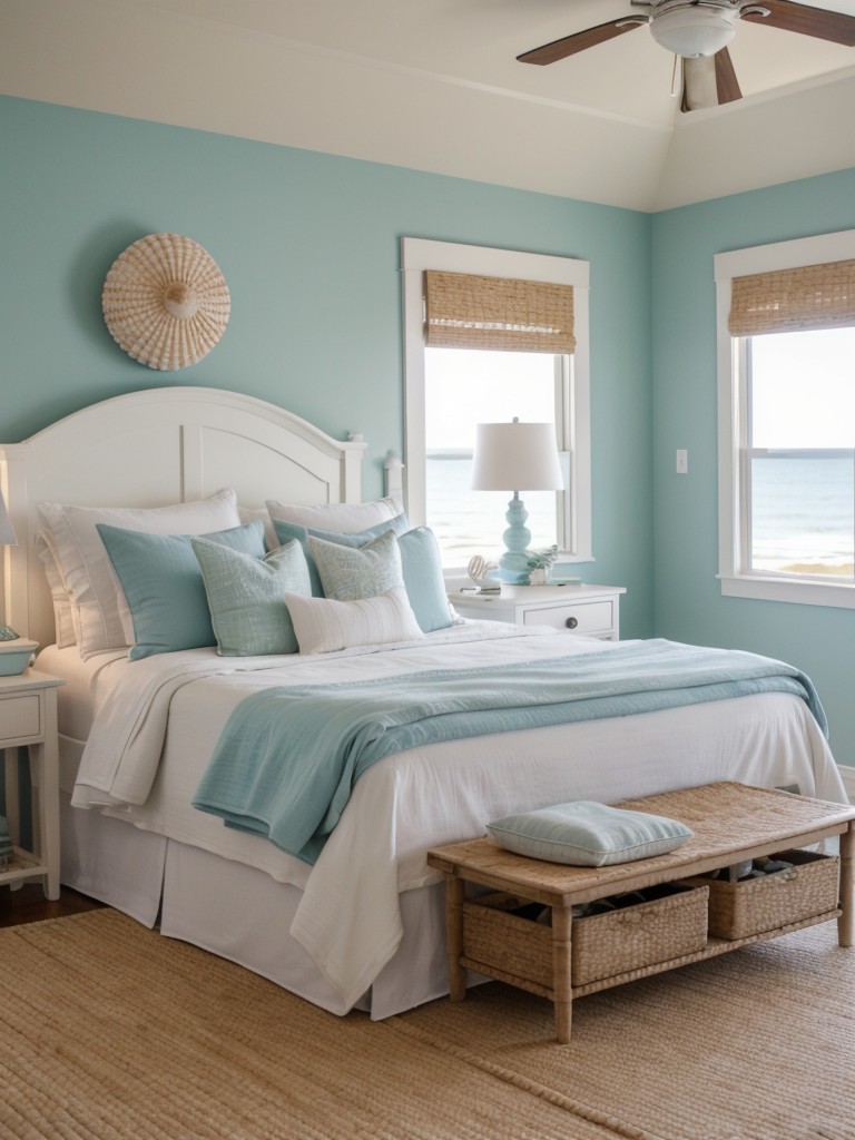 coastal-bedroom-ideas-beach-inspired-colors-nautical-decor-breezy-textures-incorporating-seashell-accents-white-washed-wood-headboard
