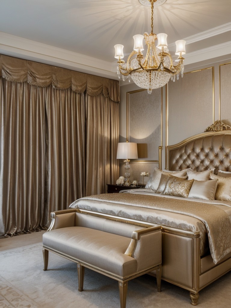 glamorous-bedroom-ideas-luxurious-fabrics-statement-chandeliers-touches-metallic-accents-adding-touch-elegance-opulence