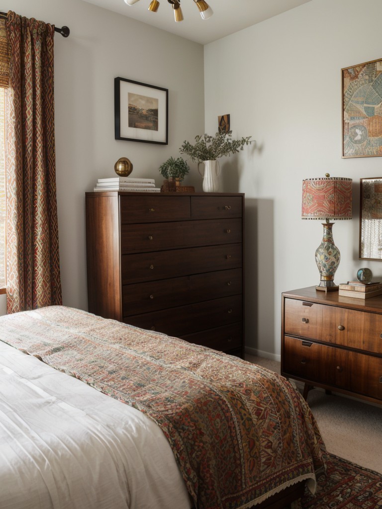 eclectic-bedroom-ideas-mix-colors-patterns-textures-featuring-vintage-unique-furniture-pieces-mixed-modern-accents-bold-personality-filled-space