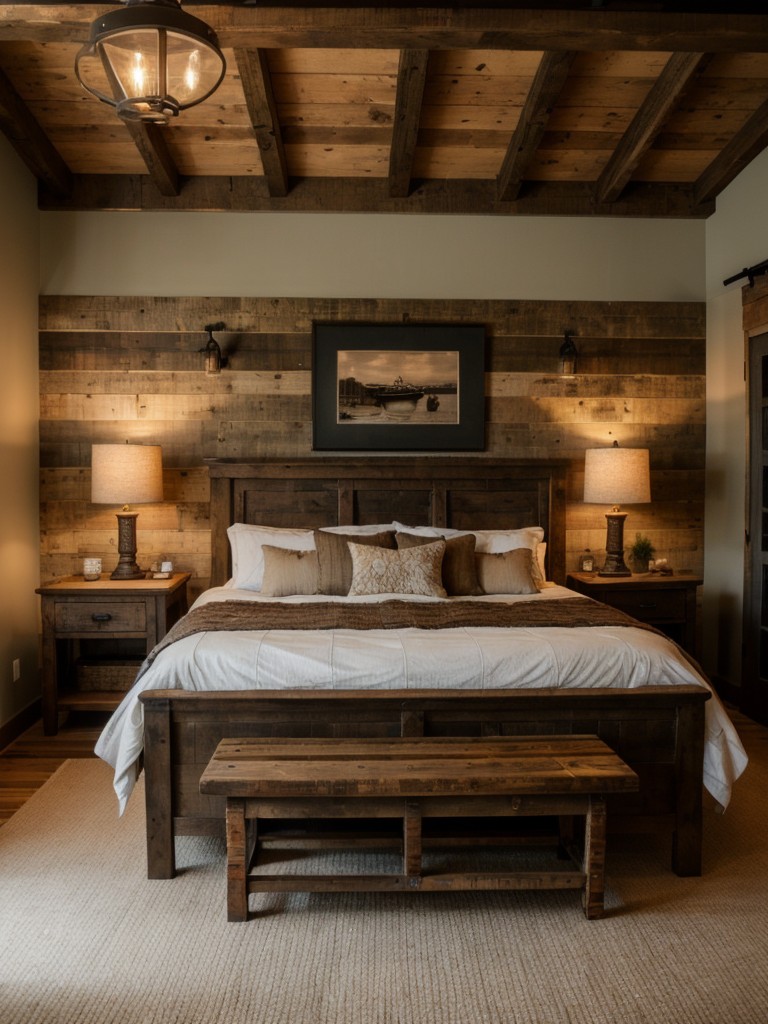 incorporating-reclaimed-wood-accents-vintage-inspired-lighting-cozy-textiles