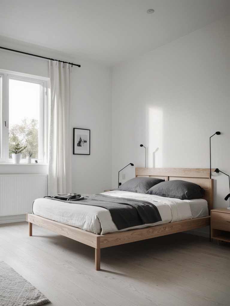 minimalist-scandinavian-bedroom-ideas-sleek-platform-bed-minimalist-decor-using-natural-materials-black-white-color-scheme