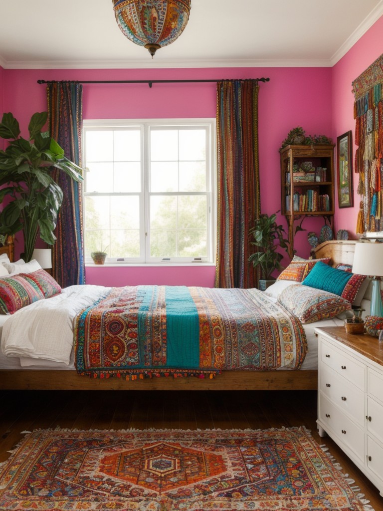 bohemian-bedroom-decor-ideas-that-embrace-eclectic-patterns-vibrant-colors-mix-unique-textures-free-spirited-creative-atmosphere