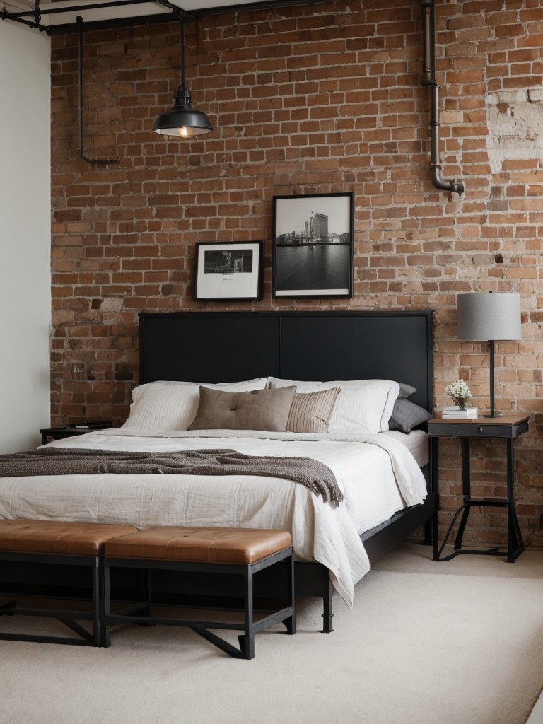industrial-bedroom-ideas-showcasing-exposed-brick-walls-metal-accents-minimalistic-furniture-stylish-urban-look
