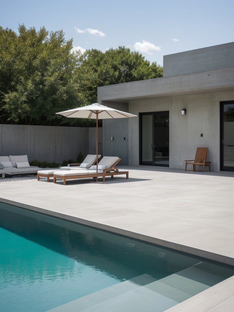 contemporary-backyard-designs-sleek-outdoor-furniture-minimalist-pool-concrete-patio