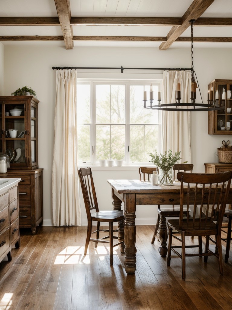 farmhouse-dining-room-ideas-vintage-inspired-furniture-farmhouse-style-decor-giving-warm-charming-feel-to-space