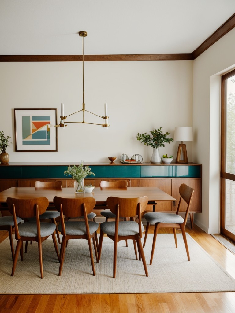 mid-century-modern-dining-room-ideas-retro-furniture-bold-patterns-channeling-retro-yet-contemporary-vibe