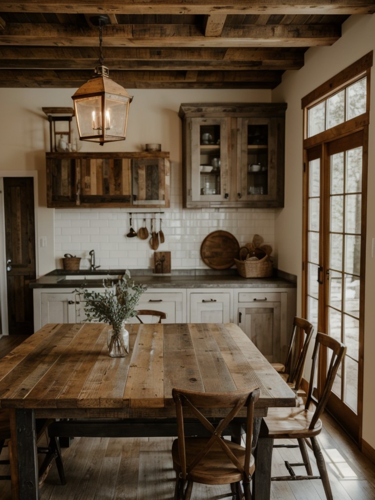 rustic-dining-room-ideas-reclaimed-wood-furniture-earthy-colors-evoking-cozy-inviting-atmosphere