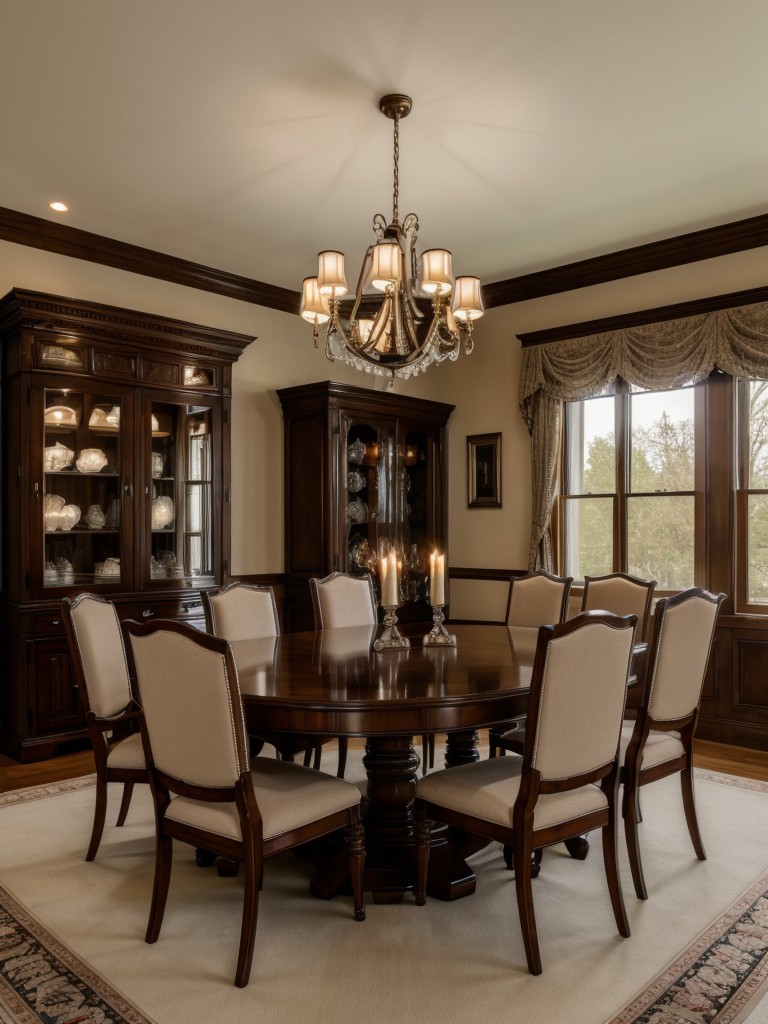 traditional-dining-room-ideas-elegant-lighting-fixtures-classic-furniture-pieces
