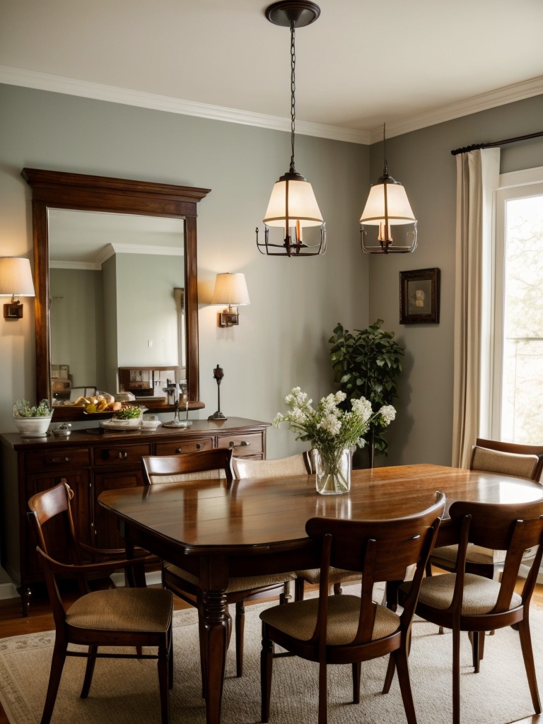 vintage-inspired-dining-room-ideas-retro-furniture-antique-accents-nostalgic-lighting