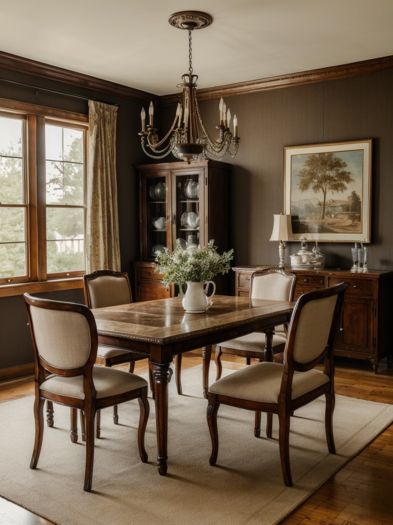 vintage-dining-room-ideas-antique-furniture-vintage-artwork-decorative-accents-nostalgic-flair