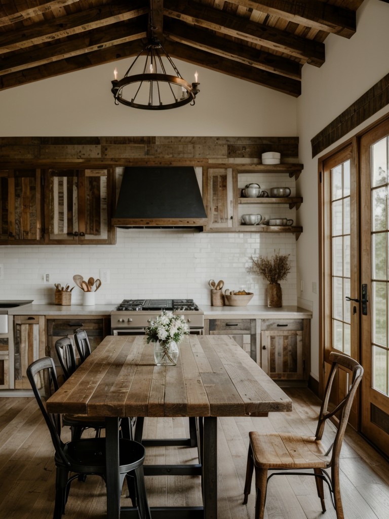 farmhouse-dining-room-ideas-rustic-accents-reclaimed-wood-furniture-cozy-country-feel