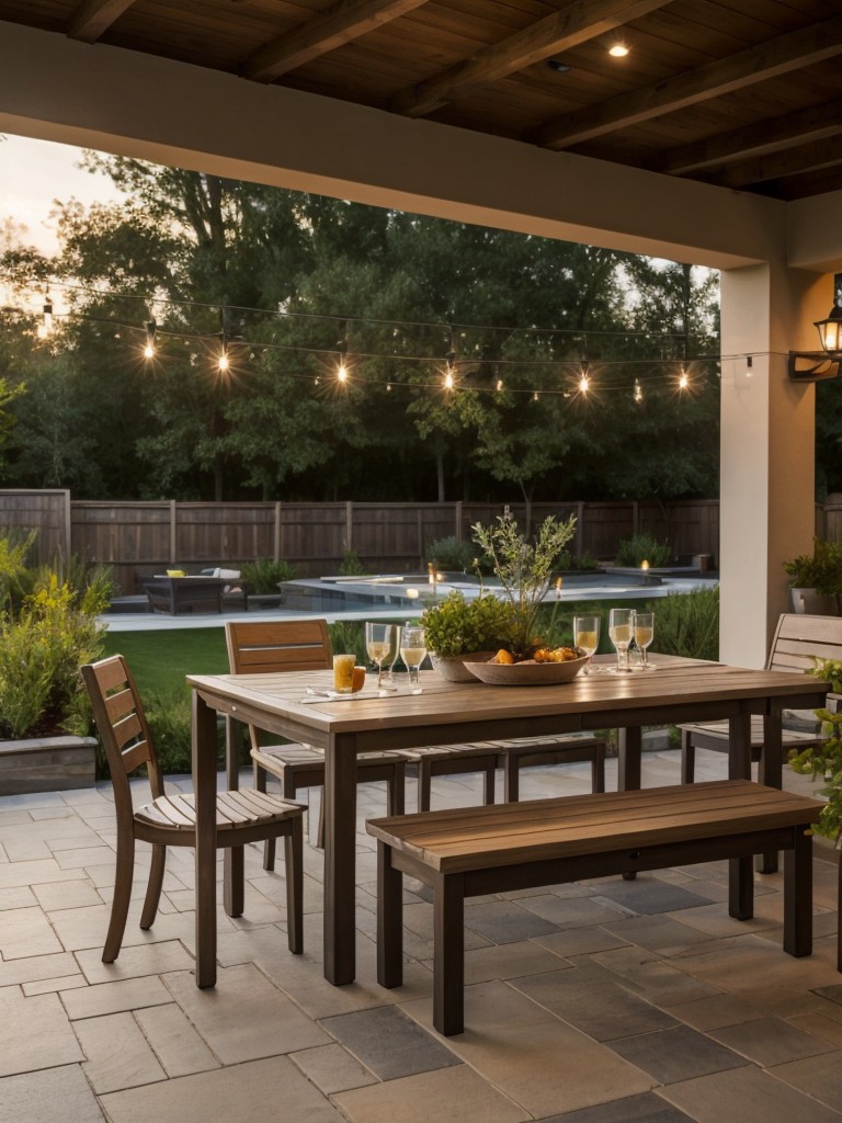 outdoor-dining-room-ideas-enjoying-meals-alfresco-comfortable-seating-arrangements-weather-resistant-materials-ambient-lighting