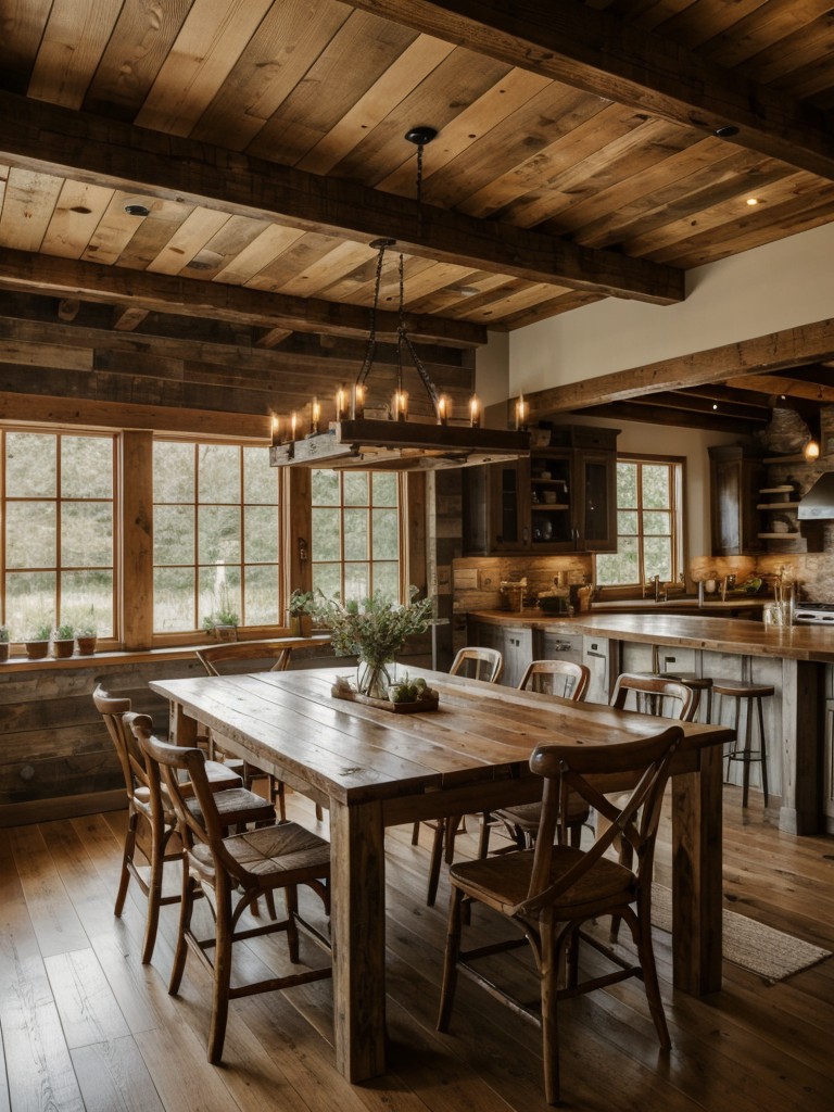 rustic-dining-room-ideas-cozy-inviting-atmosphere-featuring-exposed-wooden-beams-farmhouse-style-furniture-rustic-decor-accents