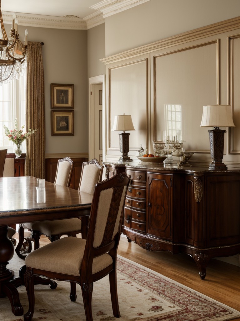 traditional-dining-room-ideas-elegant-furniture-rich-colors-ornate-details-providing-timeless-sophisticated-space