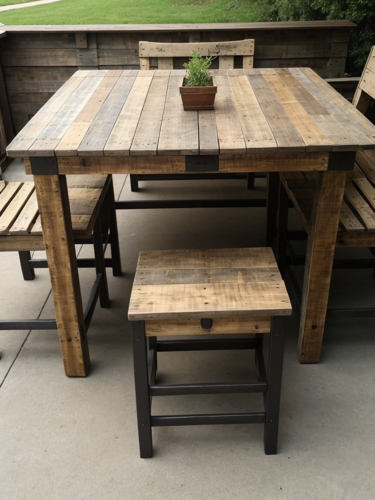 repurpose-old-furniture-pallets-outdoor-seating-tables