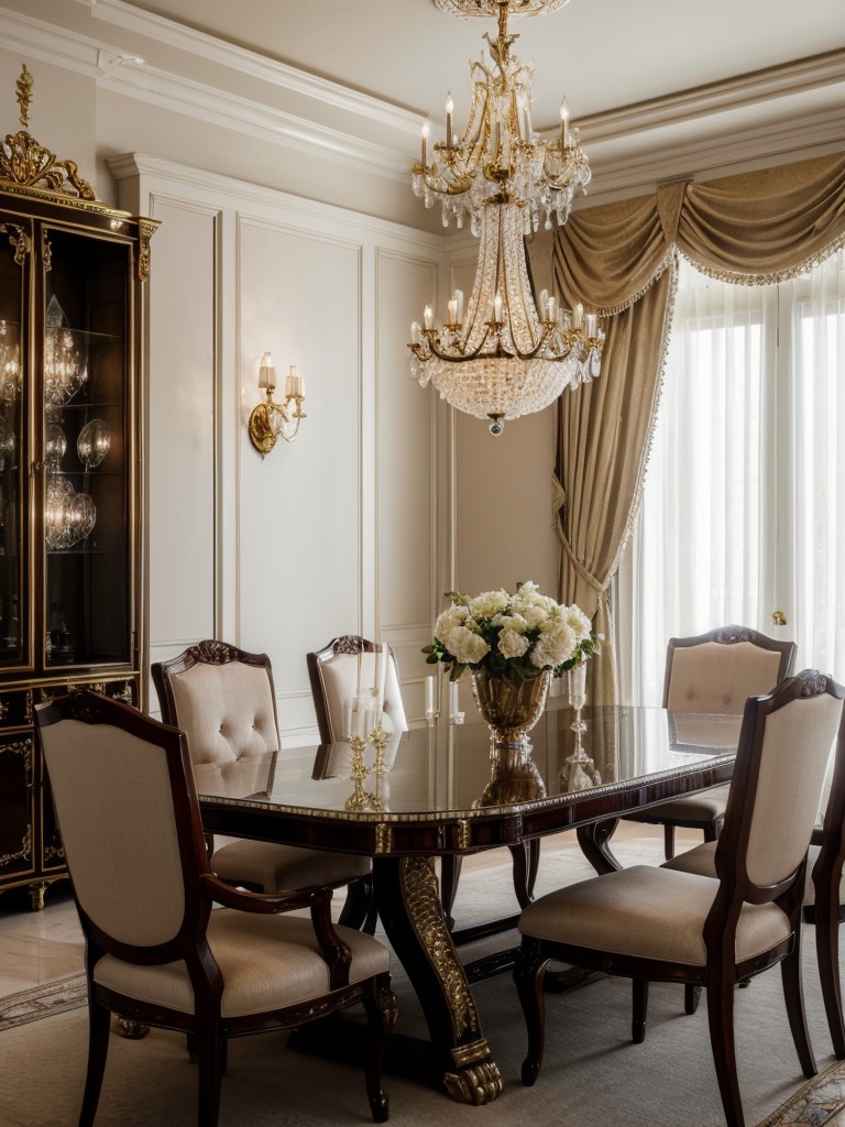glamorous-dining-room-ideas-luxurious-fabrics-shimmering-accents-ornate-lighting-fixtures-glamorous-opulent-space