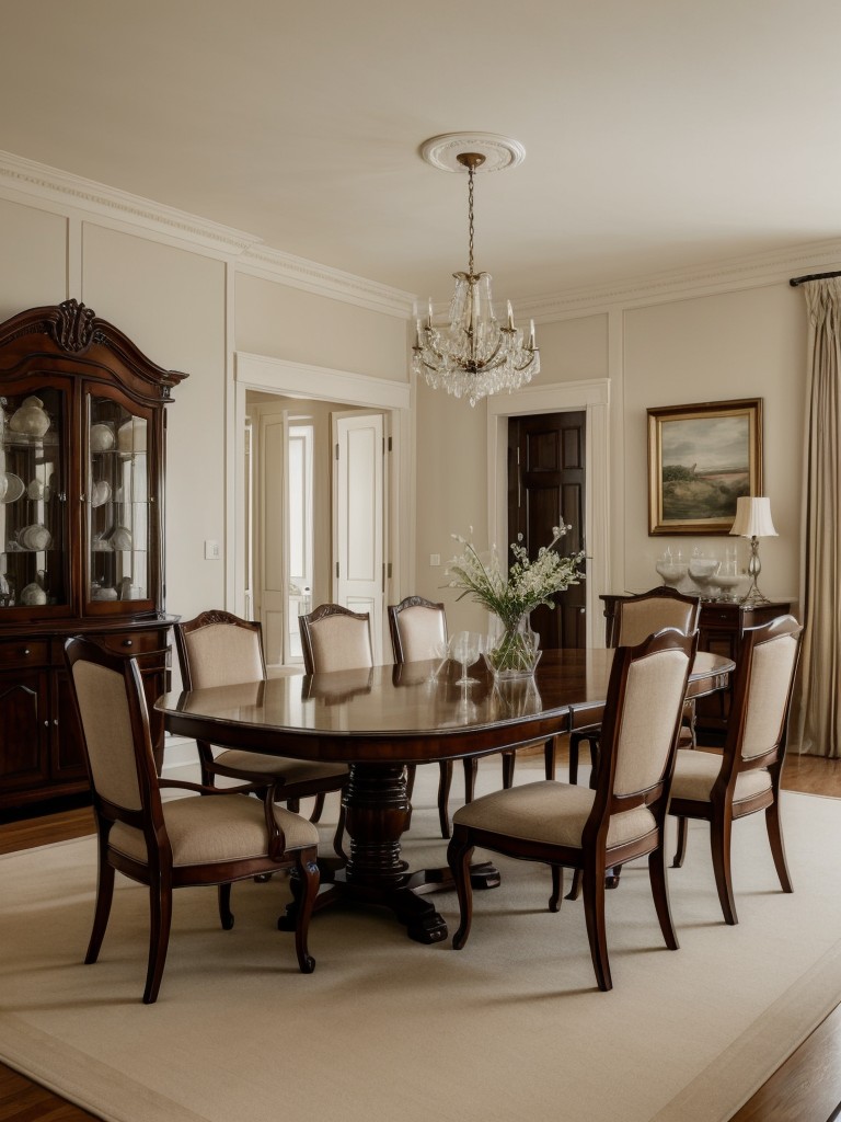 classic-dining-room-ideas-elegant-furniture-formal-dining-table-traditional-artwork