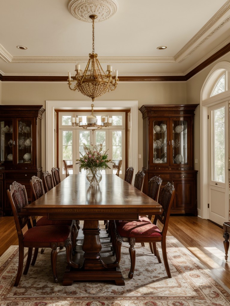 traditional-dining-room-ideas-ornate-furniture-rich-colors-classic-architectural-details