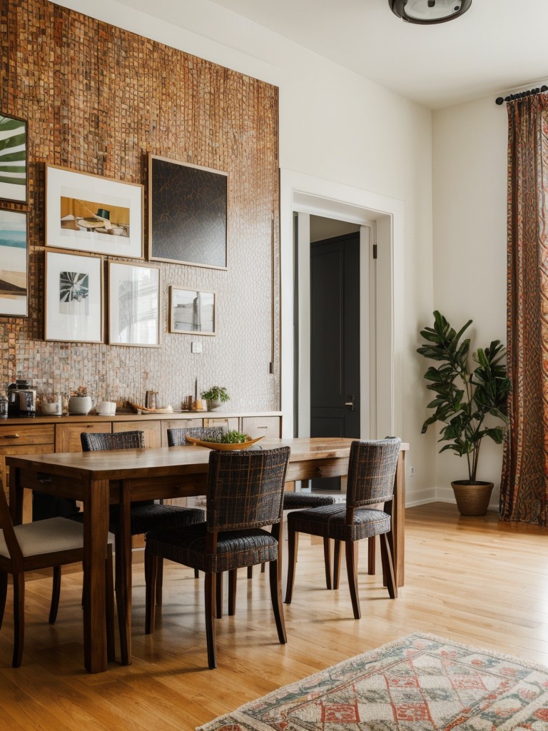 eclectic-dining-room-mix-different-styles-patterns-textures-bold-unique-look