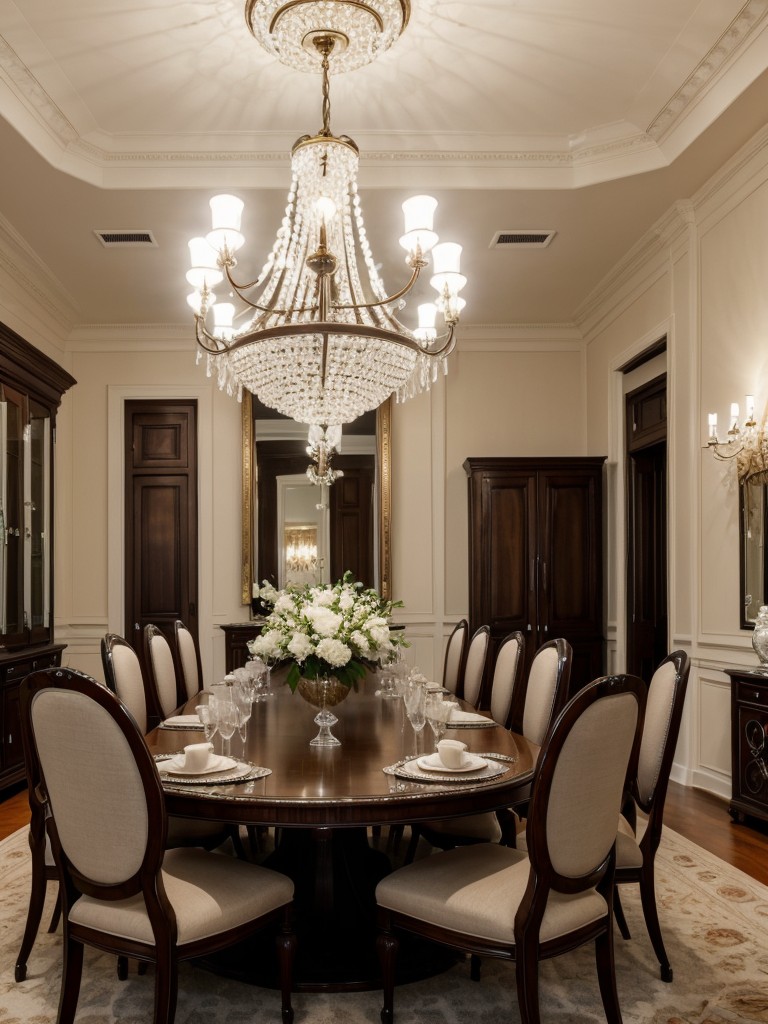 formal-dining-room-ideas-elegant-furniture-crystal-chandeliers-formal-table-settings