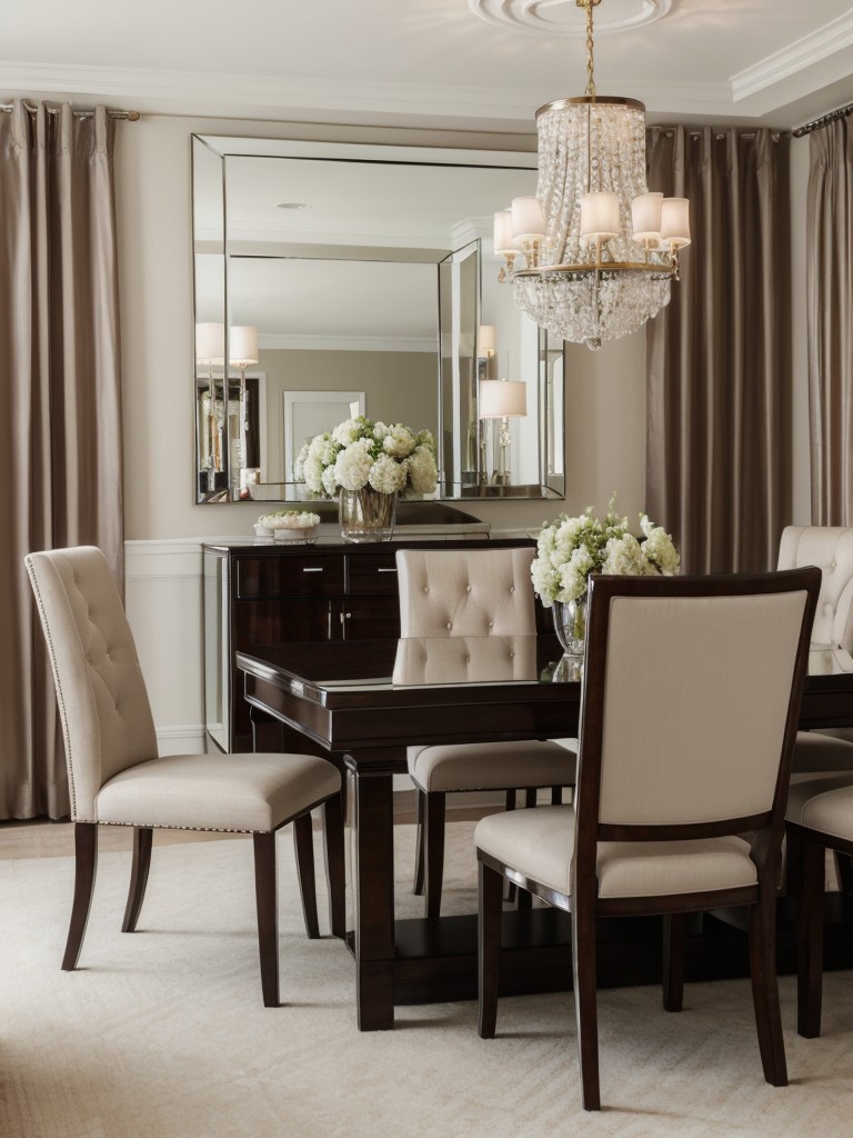 glamorous-dining-room-ideas-luxurious-fabrics-mirrored-accents-touch-sparkle