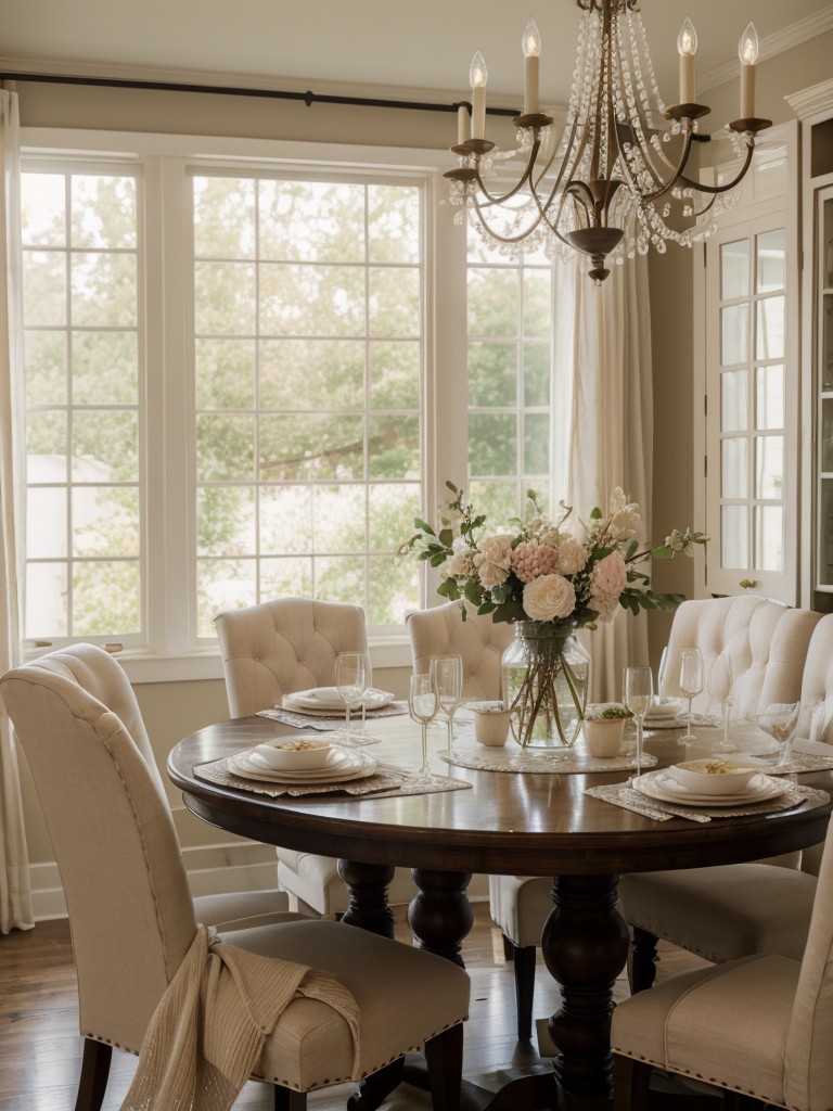 romantic-dining-room-ideas-soft-intimate-ambiance-featuring-soft-lighting-delicate-fabrics-romantic-floral-arrangements