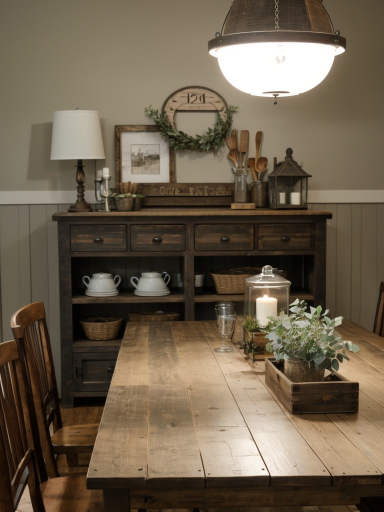 farmhouse-dining-room-ideas-rustic-country-inspired-aesthetic-farmhouse-table-mix-vintage-modern-accents